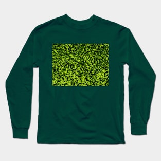 Green Foliage Background Long Sleeve T-Shirt